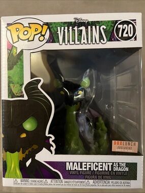 Funko Pop! Disney Villains #720 Maleficent As The Dragon Box Lunch Exclusive 6”